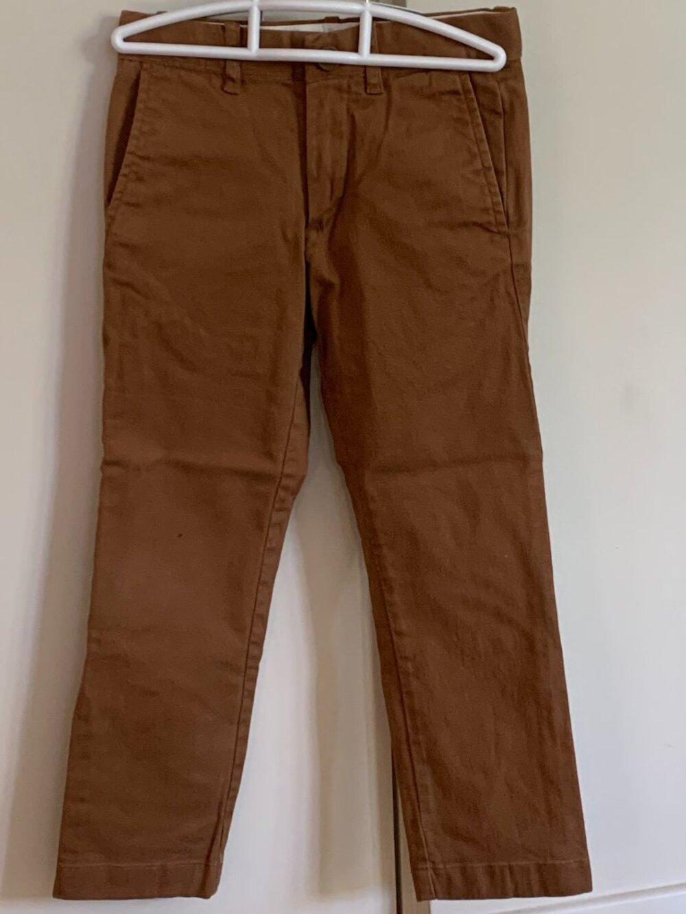 Crewcuts Boys Dark Khaki Slim Stretch Chino Pants Size 6